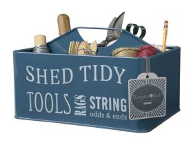 Petrol Blue Enamelware Shed Tidy